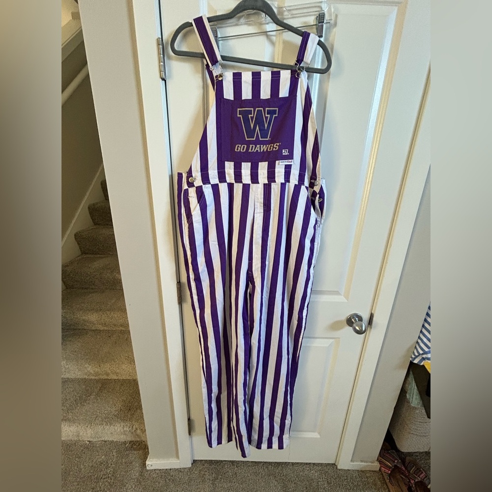 Striped Husky UW overalls